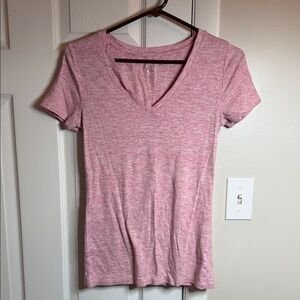Merona Pink V-Neck Short Sleeve Top